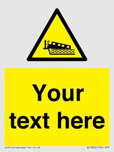 Custom warning grounding narrow boat on lock cill